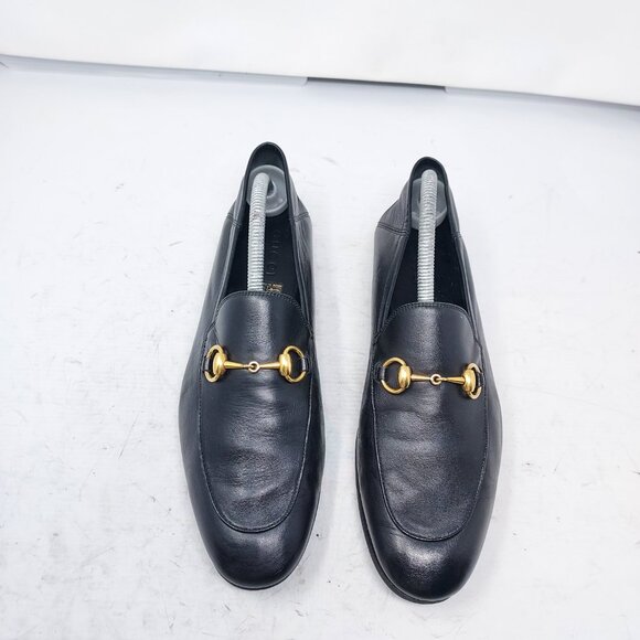 Gucci Brixton Black Leather Horsebit Loafer Shoe - Picture 9 of 13